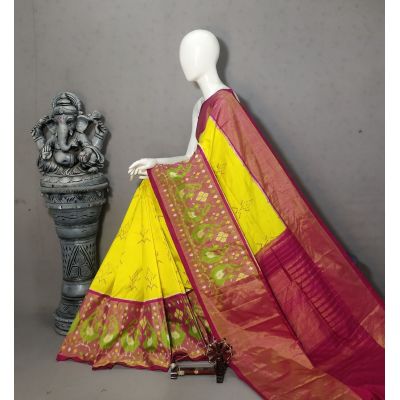 PALUIDSS5Y03TSDC23- Ikat silk saree