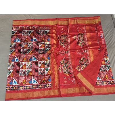 PGMRIDSS5Y02ZDCD26- Ikat silk saree