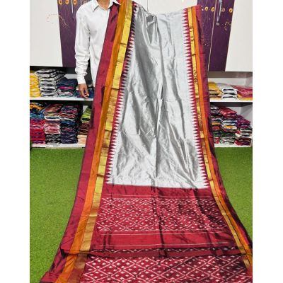PSRGILWS5Y06XZDC08- light weight Ikat silk saree