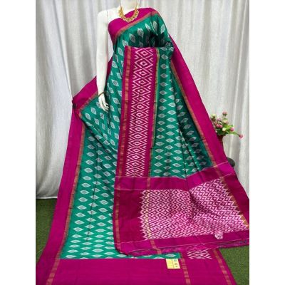 PASKILWS5Y10XEDC19- light weight Ikat silk saree