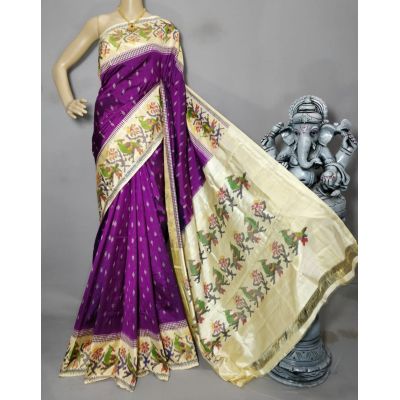 PGMRIDSS5Y09NSDD03- Ikat silk saree