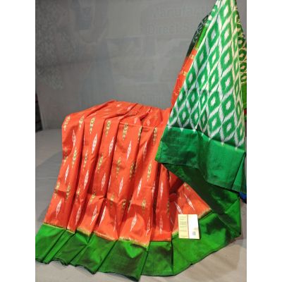 PGMRILWS5Y10SFCD14- light weight Ikat silk saree