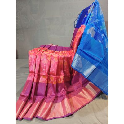 PGMRISSS5Y10ISDC21- Ikat soft silk saree