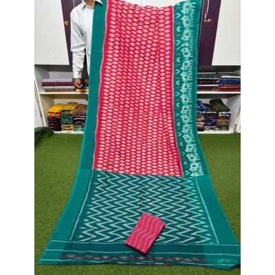 PSRGICTS5Y11INDC13- Ikat cotton saree