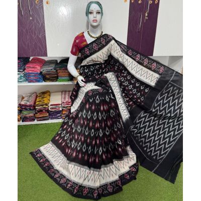 PSRGICTS5Y11INDC36- Ikat cotton saree