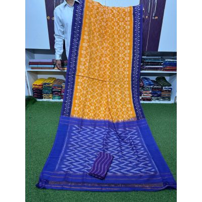 PSRGICTS5Y11INDC48- Ikat cotton saree