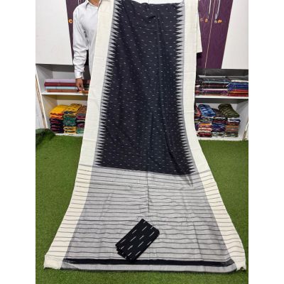PSRGICTS5Y11INDC64- Ikat cotton saree