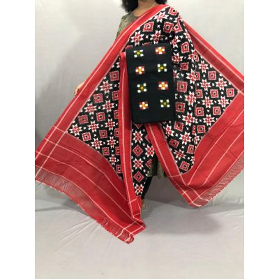 PSSIC2PS5Y10ZFCD13- Double ikat cotton salwar set