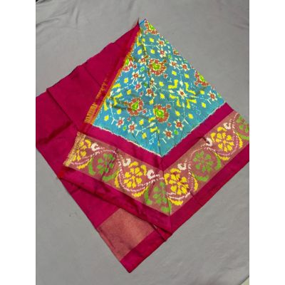 PSSIZSLG5Y08IBDC47- Zero Size Ikat Silk Lehenga