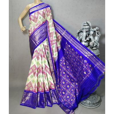 PURRKBIP5Y09DECD14- Kanchi border Ikat silk saree