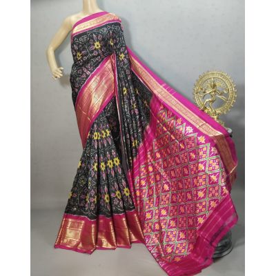 PURRKBIP5Y09DECD37- Kanchi border Ikat silk saree