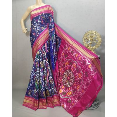 PURRKBIP5Y09DECD39- Kanchi border Ikat silk saree