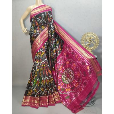 PURRKBIP5Y09DECD41- Kanchi border Ikat silk saree