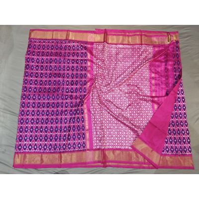 PGMRILWS5Y12XEDC50- light weight Ikat silk saree