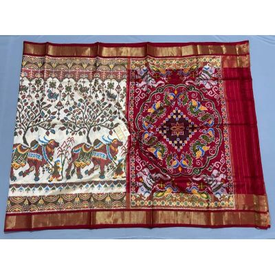 PPISIDSS5Y11SSDC08- Ikat silk saree