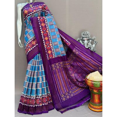 PSNTIDSS5Y10NDDC38- Ikat silk saree