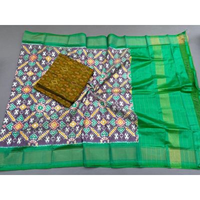 PSSISDST5Y21FSDC11- Ikat Silk dupatta with Ikat sico top