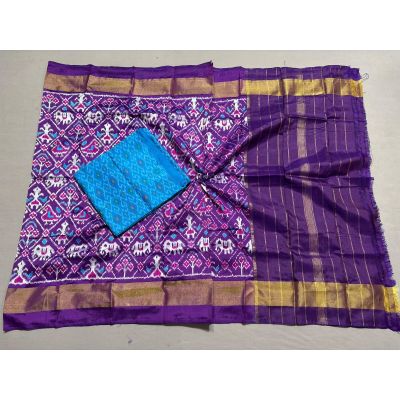 PSSISDST5Y21FSDC18- Ikat Silk dupatta with Ikat sico top