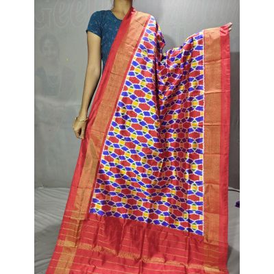 PGMRISDP5Y19ECDC04- Ikat Silk dupatta