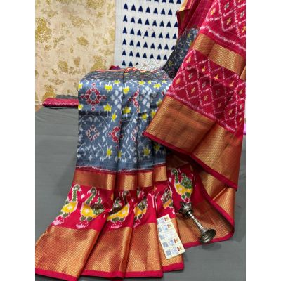 PRMHIDSS5Y20NCCD08- Ikat silk saree