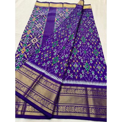 PSNTKBRS5Y20CSCC04- Kanchi border Ikat silk saree