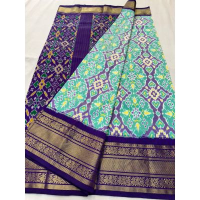 PSNTKBRS5Y20CSCC05- Kanchi border Ikat silk saree