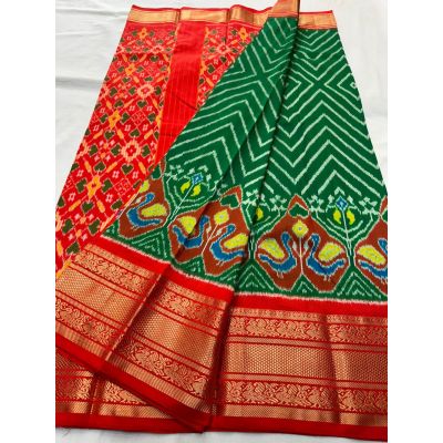 PSNTKBRS5Y20CSCC20- Kanchi border Ikat silk saree
