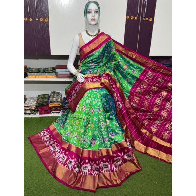 PSRGIDSS5Y20BBCC52- Ikat silk saree