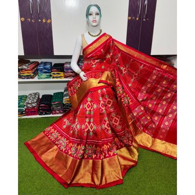 PSRGIDSS5Y20BBCC53- Ikat silk saree