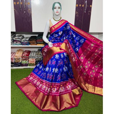 PSRGIDSS5Y20BBCC63- Ikat silk saree