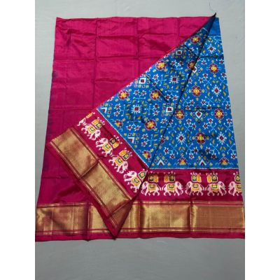PSSIFSLG5N01SZCD08- Free Size Ikat Silk Lehenga