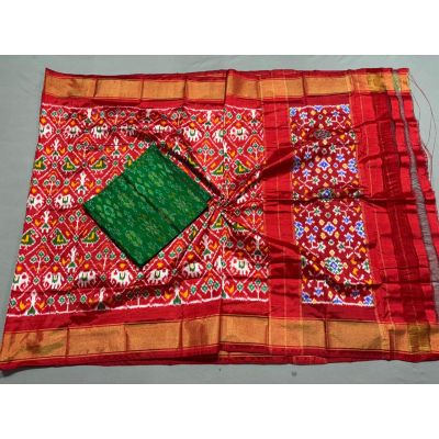 PSSISDST5N05FSDC15- Ikat Silk dupatta with Ikat sico top