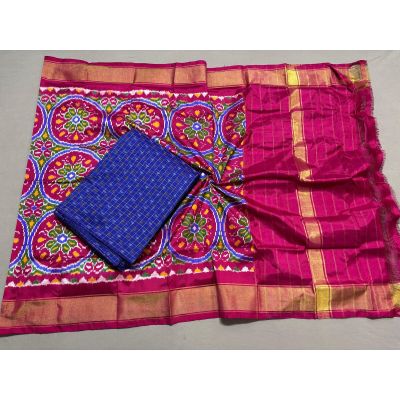 PSSISDST5Y21FSDC23- Ikat Silk dupatta with Ikat sico top
