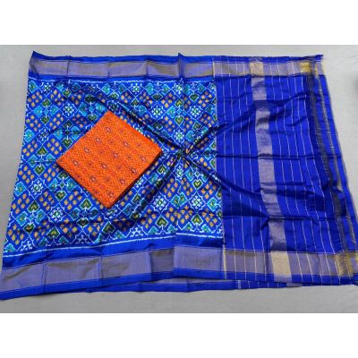 PSSISDST5Y21FSDC48- Ikat Silk dupatta with Ikat sico top