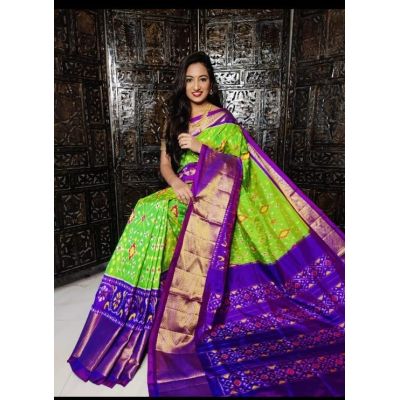 PDLSIDSS5N04BBCD01- Ikat silk saree