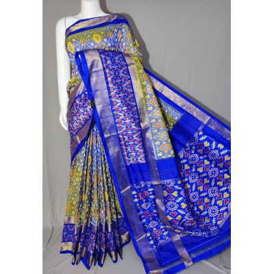 PDLSIDSS5N04BBCD08- Ikat silk saree