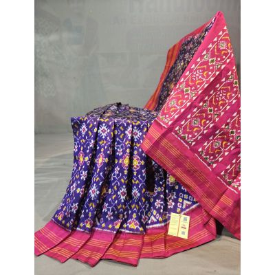 PGMRIDSS5N03BIDC39- Ikat silk saree