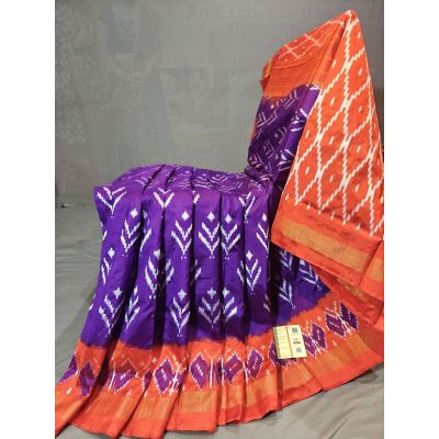 PGMRILWS5N04XEDC43- light weight Ikat silk saree