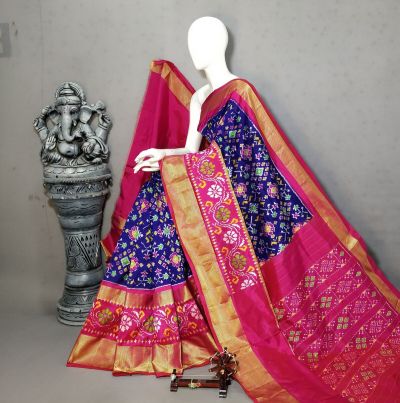 PALUIDSS5A06NCDC04- Ikat silk saree
