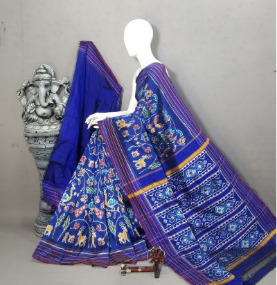 PALUIDSS5A09NSCD27- Ikat silk saree