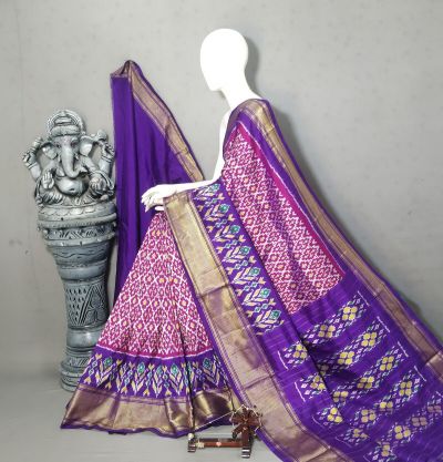 PALUIDSS5A06NCDC16- Ikat silk saree