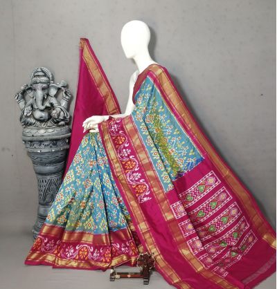 PALUIDSS5A06NCDC25- Ikat silk saree