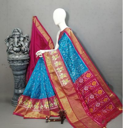 PALUIDSS5A06NCDC31- Ikat silk saree