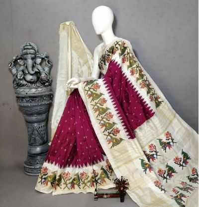 PALUIDSS5A09NSCD05- Ikat silk saree
