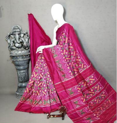 PALUIDSS5A07BSCC14- Ikat silk saree