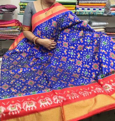 PSRHIDSS5A09NSCD10- Ikat silk saree