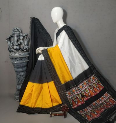 PALUIDSS5A06NCDC27- Ikat silk saree