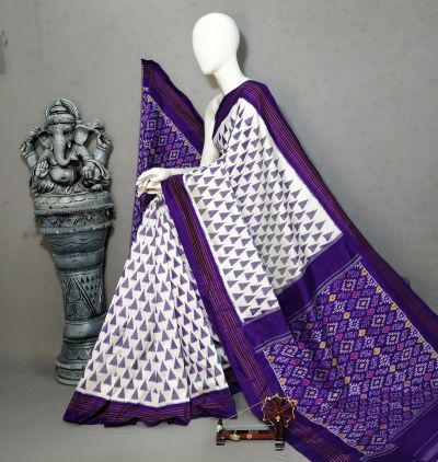 PALUIDSS5A07BSCC22- Ikat silk saree