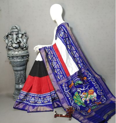 PALUIDSS5Y20NSCD01- Ikat silk saree