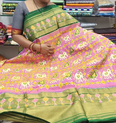 PSRHIDSS5A09NSCD11- Ikat silk saree